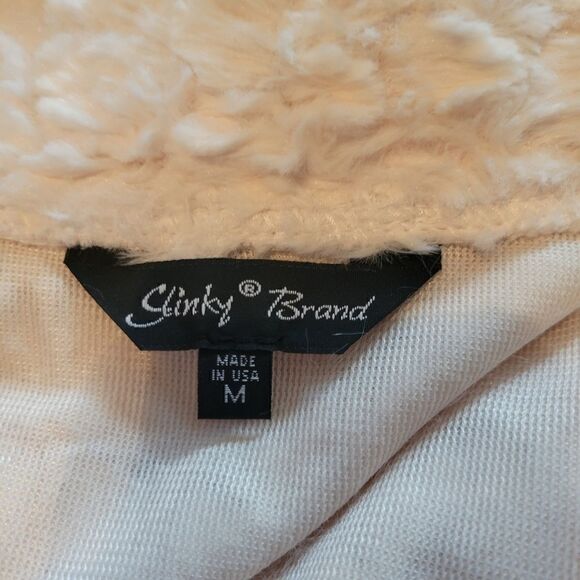 White Textured Faux Fur Vest Women’s M Cozy Layering Fall Winter Boutique - Picture 11 of 14